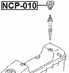 NCP-010 - SEAL RING, SPARK PLUG TUBE