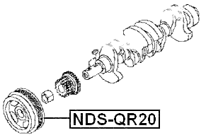 NDS-QR20 - CRANKSHAFT PULLEY