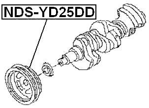 NDS-YD25DD - CRANKSHAFT PULLEY YD25DDTI
