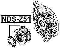 NDS-Z51 - ALTERNATOR PULLEY