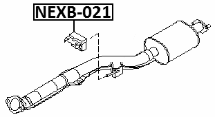 NEXB-021 - EXHAUST PIPE MOUNTING BRACKET