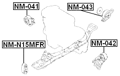 NM-041 - RIGHT ENGINE MOUNT