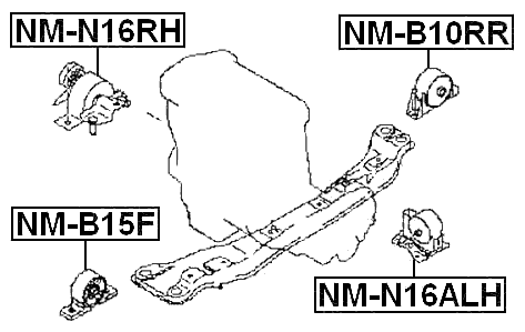 NM-B10RR - REAR ENGINE MOUNT