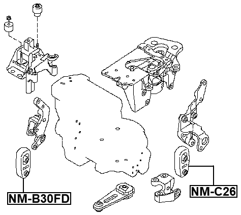 NM-B30FD - FRONT ENGINE MOUNT