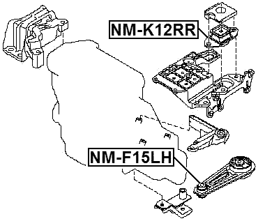 NM-F15LH - LEFT ENGINE MOUNT