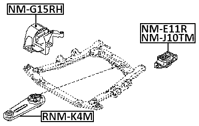 NM-G15RH - RIGHT ENGINE MOUNT