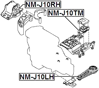 NM-J10TM - TRANSMISSION MOUNT