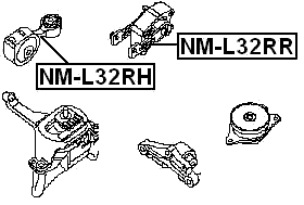 NM-L32RR - REAR ENGINE MOUNT