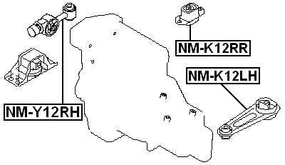 NM-Y12RH - RIGHT ENGINE MOUNT