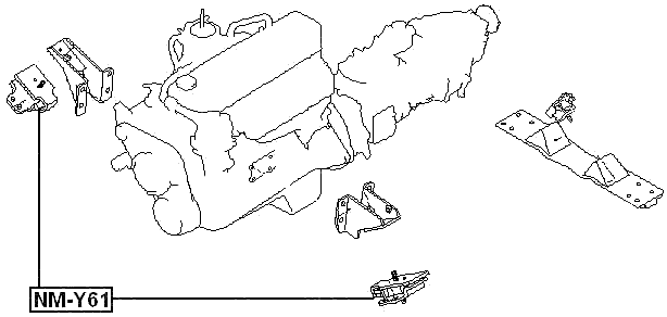 NM-Y61 - FRONT ENGINE MOUNT
