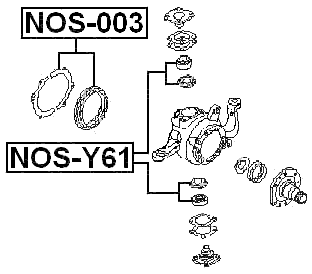NOS-Y61 - SUSPENSION ARM REPAIR KIT