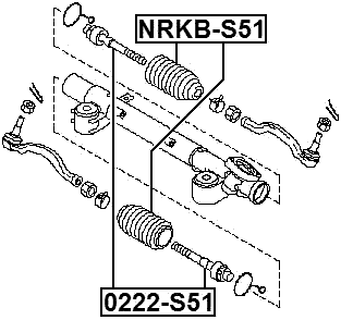 NRKB-S51 - STEERING GEAR BOOT