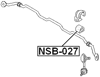 NSB-027 - FRONT STABILIZER BAR BUSH D25