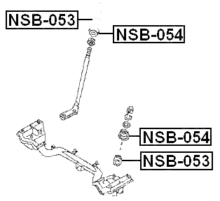 NSB-053 - FRONT STRUT ROD CUSHION