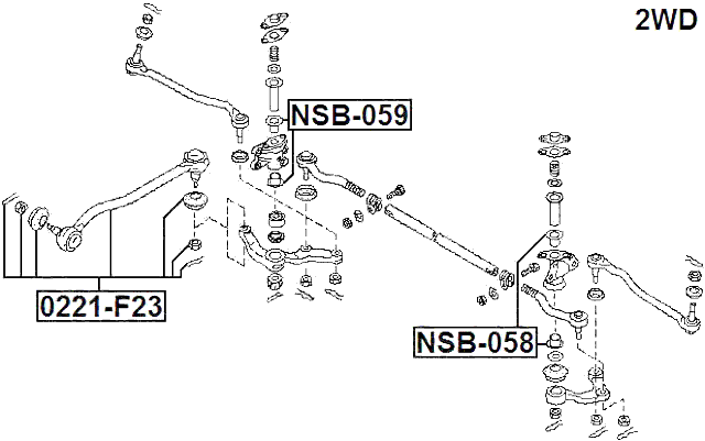 NSB-058 - BUSHING IDLER ARM
