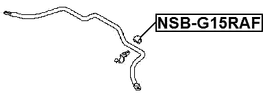 NSB-G15RAF - FRONT STABILIZER BAR BUSH D24.5