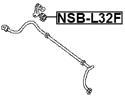 NSB-L32F - FRONT STABILIZER BAR BUSH D24