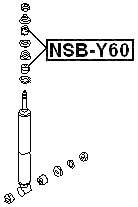 NSB-Y60 - REAR SHOCK ABSORBER BUSHING