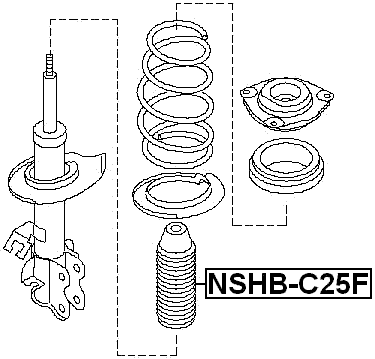 NSHB-C25F - FRONT SHOCK ABSORBER BOOT