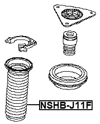 NSHB-J11F - FRONT SHOCK ABSORBER BOOT