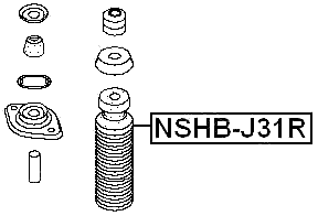 NSHB-J31R - REAR SHOCK ABSORBER BOOT