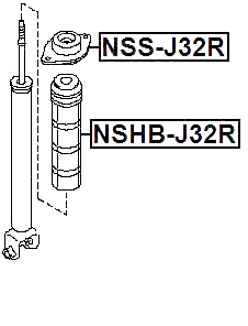 NSHB-J32R - REAR SHOCK ABSORBER BOOT