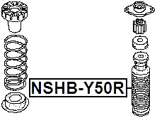 NSHB-Y50R - BOOT WITH JOUNCE BUMPER REAR SHOCK ABSORBER