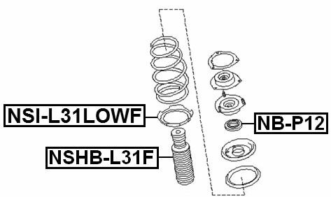 NSI-J31LOWF - SPRING LOWER SEAT