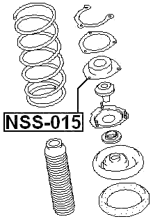 NSS-015 - FRONT SHOCK ABSORBER MOUNTING