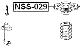 NSS-029 - REAR SHOCK ABSORBER MOUNTING