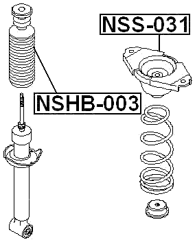 NSS-031 - REAR SHOCK ABSORBER MOUNTING