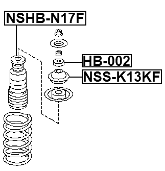 NSS-K13KF - FRONT SHOCK ABSORBER MOUNTING