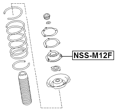 NSS-M12F - FRONT SHOCK ABSORBER MOUNTING