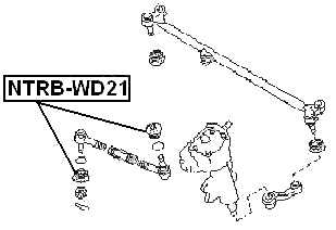 NTRB-WD21 - TIE ROD END BOOT 31.7X22.8X12.3