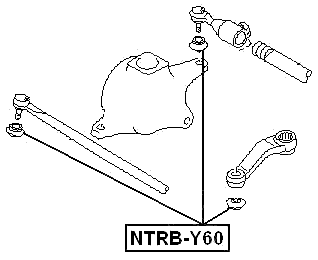 NTRB-Y60 - TIE ROD END BOOT 37X23X17