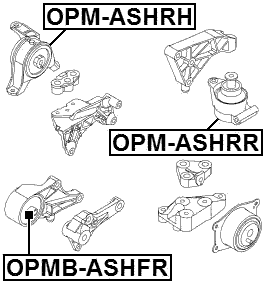 OPMB-ASHFR - FRONT ENGINE MOUNT BUSHING