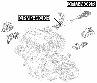 OPMB-MOKR - REAR ENGINE MOUNT BUSHING