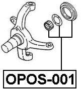 OPOS-001 - SUSPENSION ARM REPAIR KIT 3 PCS
