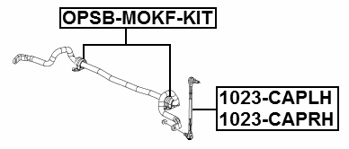 OPSB-MOKF-KIT - FRONT STABILIZER BAR BUSH KIT D24