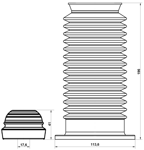 OPSHB-ASHF-KIT - BOOT WITH JOUNCE BUMPER FRONT SHOCK ABSORBER KIT