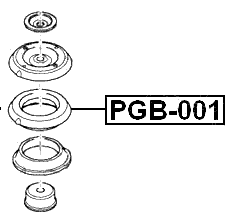 PGB-001 - FRONT SHOCK ABSORBER BEARING