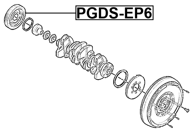 PGDS-EP6 - CRANKSHAFT PULLEY EP6