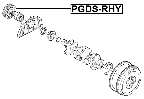 PGDS-RHV - CRANKSHAFT PULLEY RHV