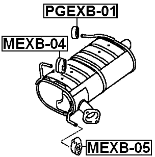 PGEXB-01 - EXHAUST PIPE SUPPORT