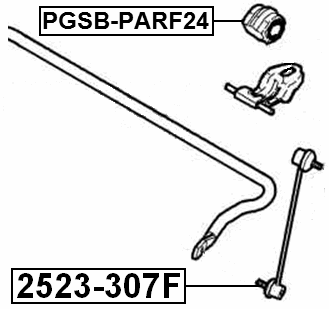 PGSB-PARF24 - FRONT STABILIZER BAR BUSH D24