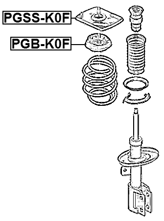 PGSS-K0F - FRONT SHOCK ABSORBER MOUNTING