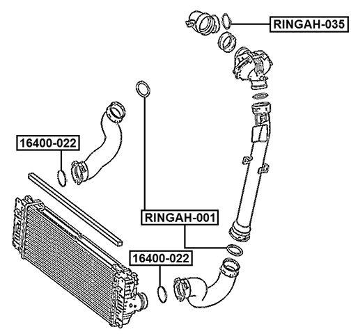 RINGAH-035 - AIR INTAKE HOSE SEAL