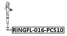RINGFL-016-PCS10 - O-RING FUEL INJECTOR PCS 10