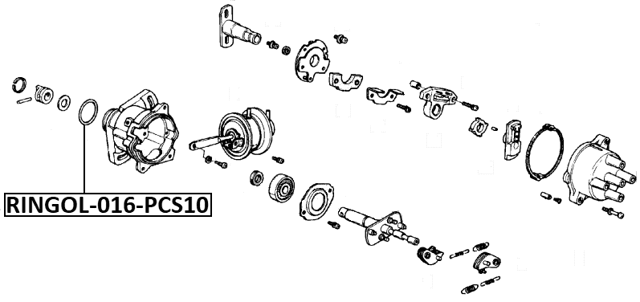 RINGOL-016-PCS10 - O-RING, IGNITION DISTRIBUTOR PCS 10