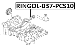 RINGOL-037-PCS10 - O-RING, OIL STRAINER PCS 10